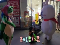 当“青蛙”遇上“雪王” 谁更“厉害”？
