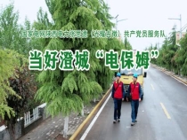 “光明耀秦东 党旗分外红”融媒报道第四期：当好澄城“电保姆”