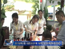 2017丝博会暨21届西洽会开幕 临渭区领导现场向客商作推介
