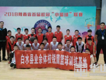 白水县组队参加陕西省首届小篮球联赛