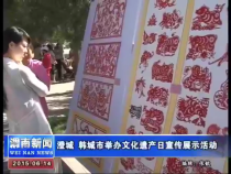 澄城 韩城市举办文化遗产日宣传展示活动