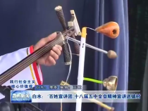 白水：”百姓宣讲团“十八届五中全会精神宣讲进镇村