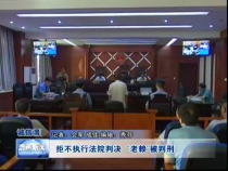 华阴：拒不执行法院判决  “老赖”被判刑