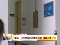 蒲城：14岁男孩沉迷网络游戏 被骗20余万元