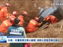 大荔：红薯窖塌方两人被困 消防人员徒手刨土救人