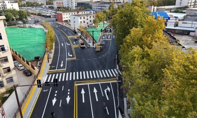華山大街改線工程正式通車